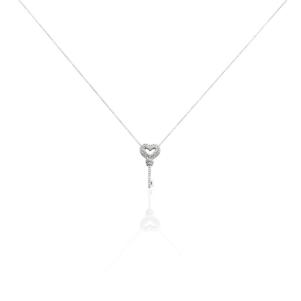 Collier Geremia Or Blanc Diamant - Spannringe Damen | OROVIVO