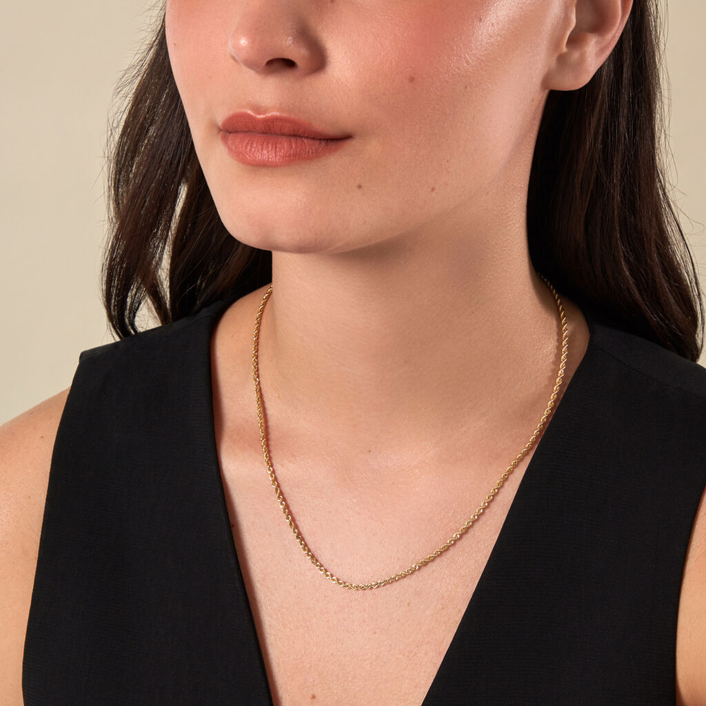 KORDEL Damen Kette Gold 375 (9 Karat) B 1,5 mm