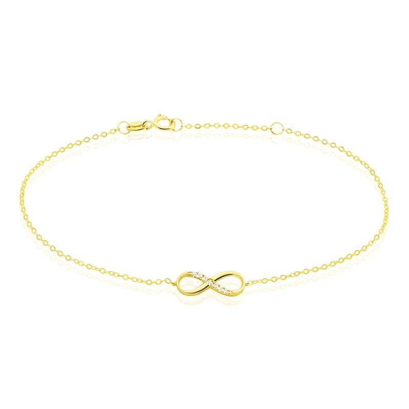 Bracelet Or Jaune Rosius Oxydes De Zirconium - Spannringe Damen | OROVIVO
