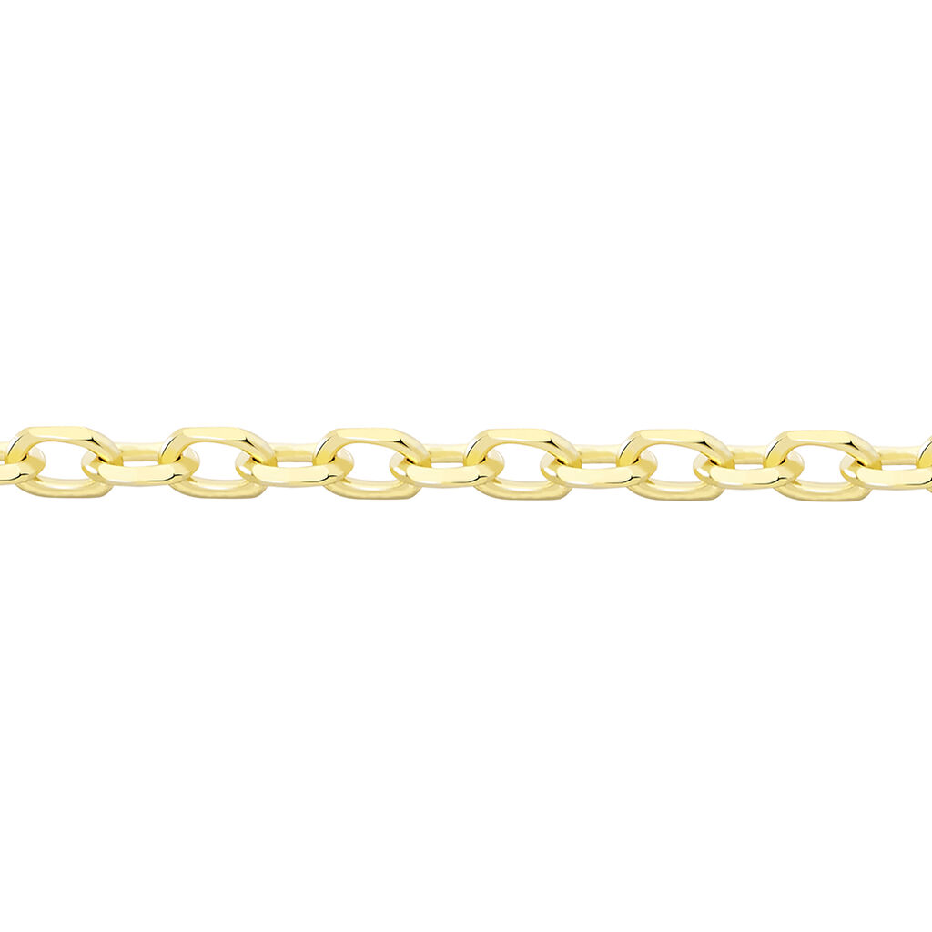 Damen Ankerkette Gold 375 Diamantiert  - Halsketten Damen | OROVIVO