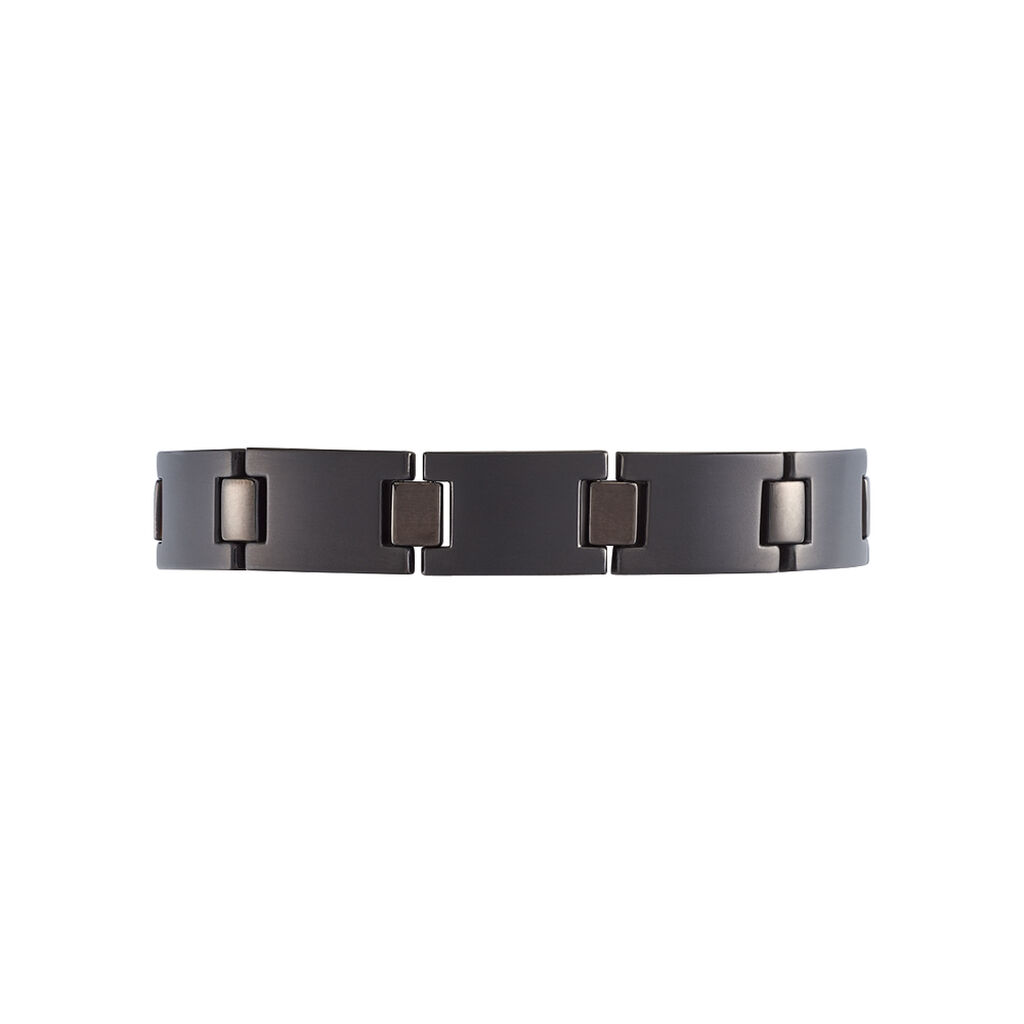 Bracelet Josua Acier Noir - Spannringe Herren | OROVIVO