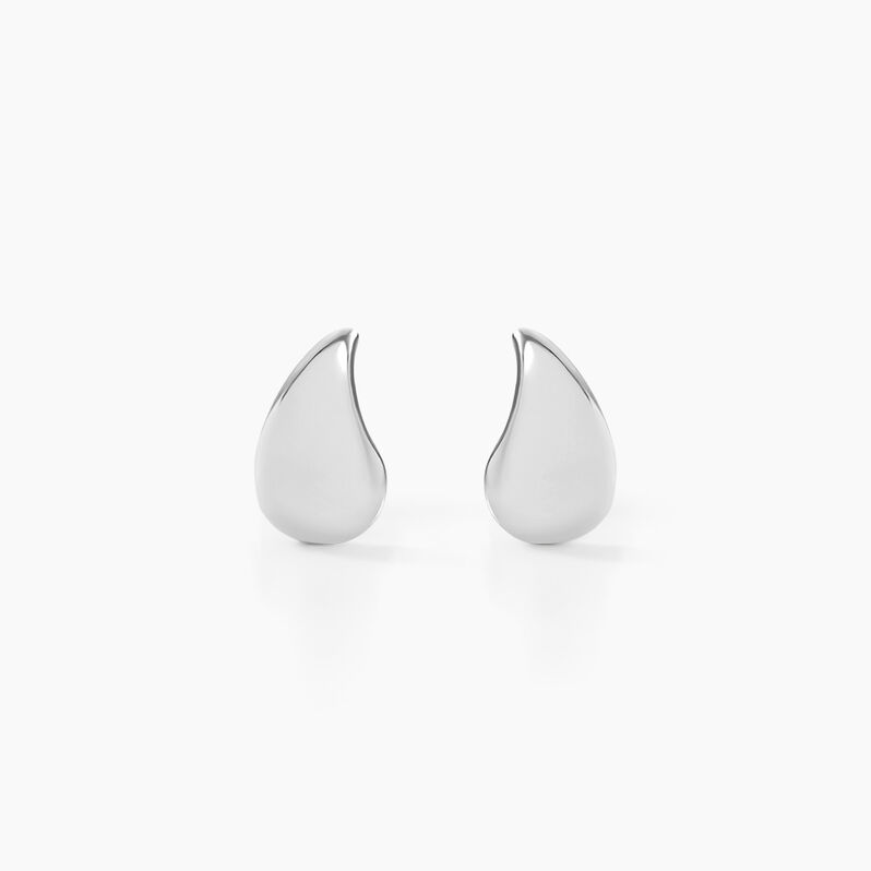 Boucles D'oreilles Puces Cloélie Argent Weiss - Spannringe Damen | OROVIVO