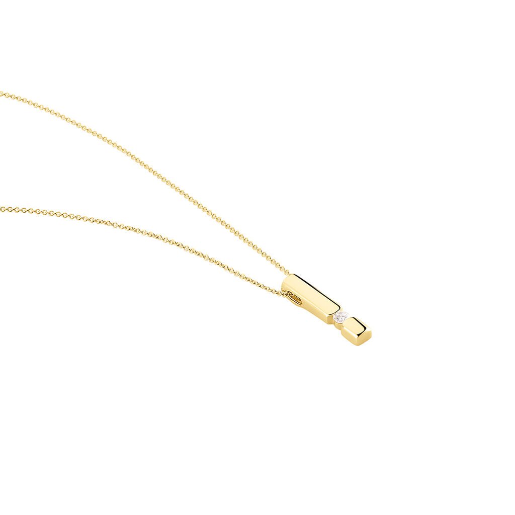 Damen Collier Gold 585 Diamant 0,1ct Sanina - Halsketten Damen | OROVIVO