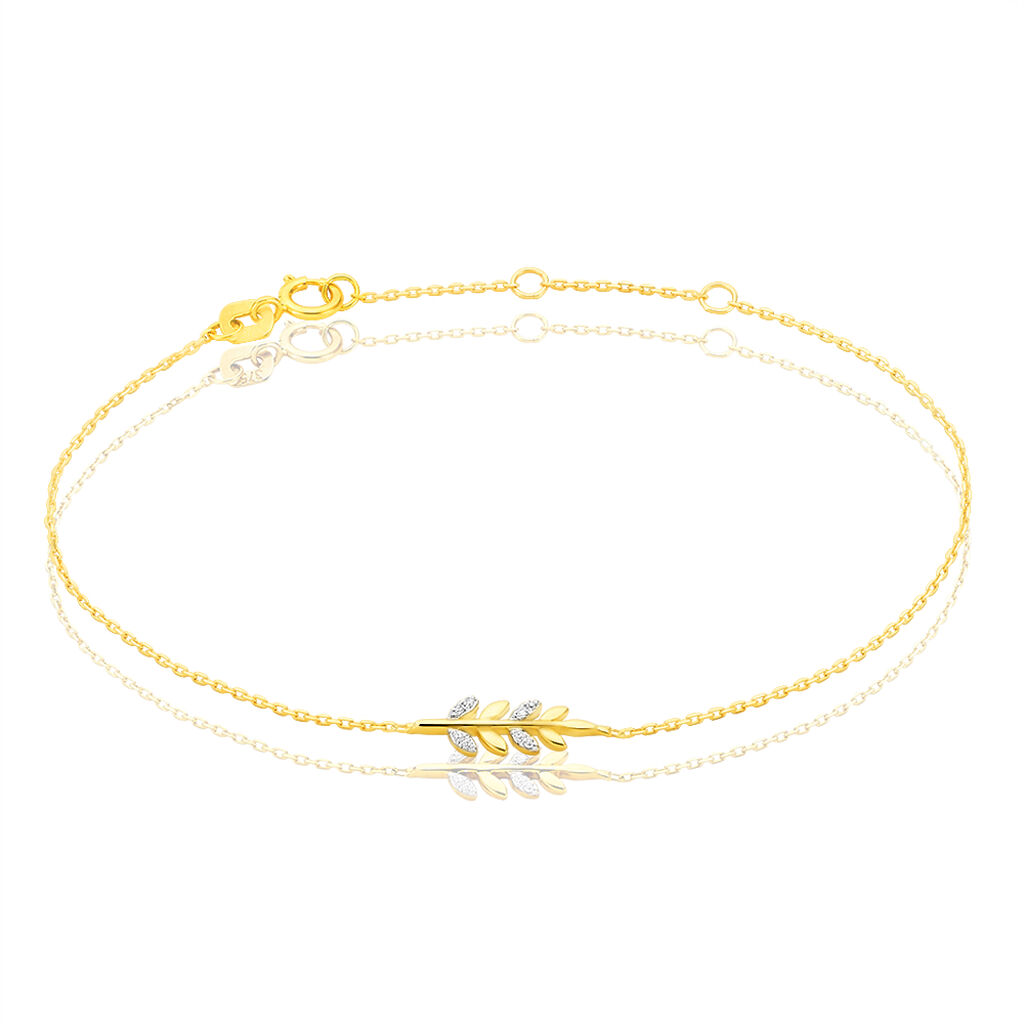 Bracelet Or Jaune Andressa Epi De Ble - Spannringe Damen | OROVIVO