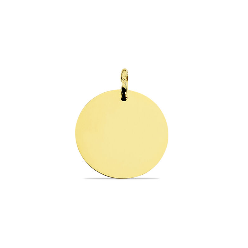 Pendentif Pastille Gravable Or Jaune - Spannringe Damen | OROVIVO