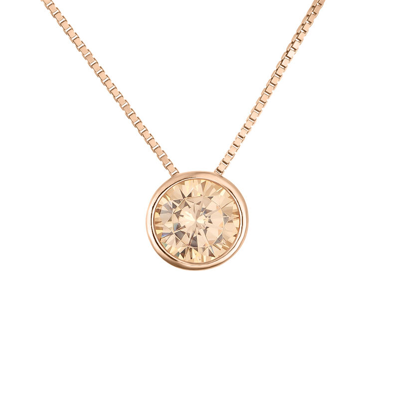 Collana Punto Luce Silver Rainbow Argento Rosa Cubic Zirconia - Spannringe Damen | OROVIVO