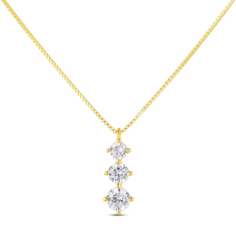 Collana Trilogy Claire Oro Giallo Cubic Zirconia - Spannringe Damen | OROVIVO