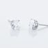 Damen Ohrstecker Silber 925 Zirkonia Wei&szlig;