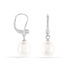 Damen Perlenohrringe Silber 925 Zuchtperlen 8-9mm - Ohrhänger Damen | OROVIVO