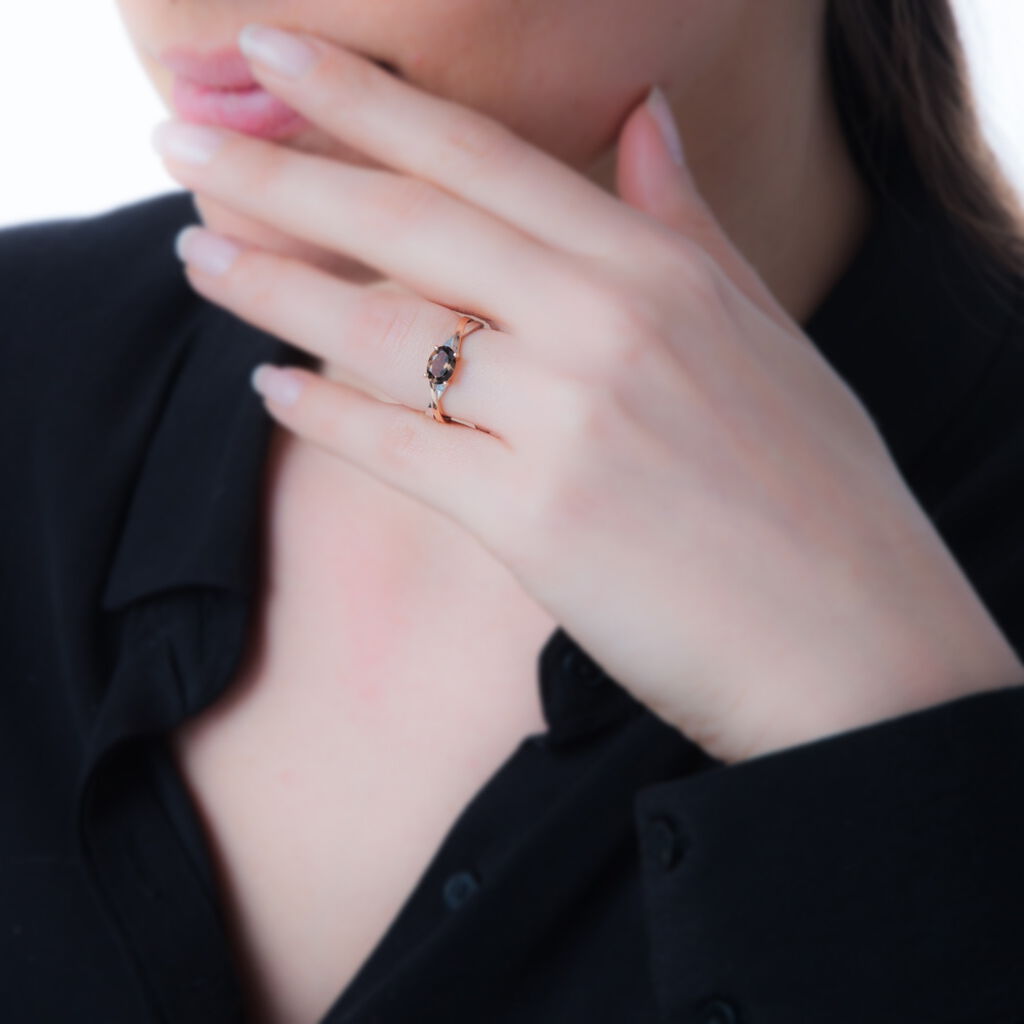Bague Emeline Or Bicolore Citrine - Spannringe Damen | OROVIVO