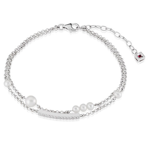 Damenarmband Erbskette Silber 925 Zuchtperle - Armbänder mit Anhänger Damen | OROVIVO