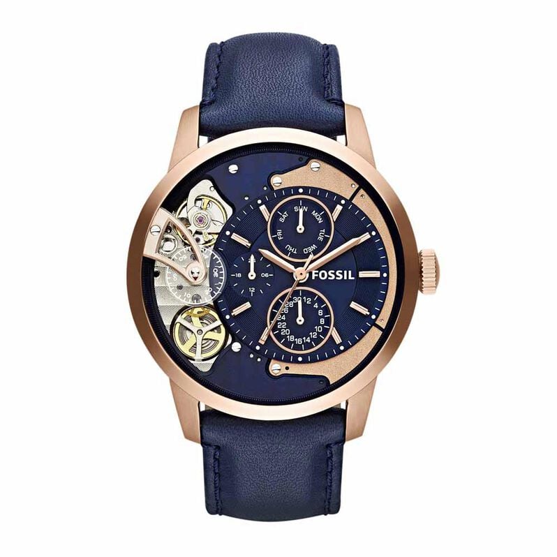 Montre Fossil Townsman Bleu - Spannringe Herren | OROVIVO