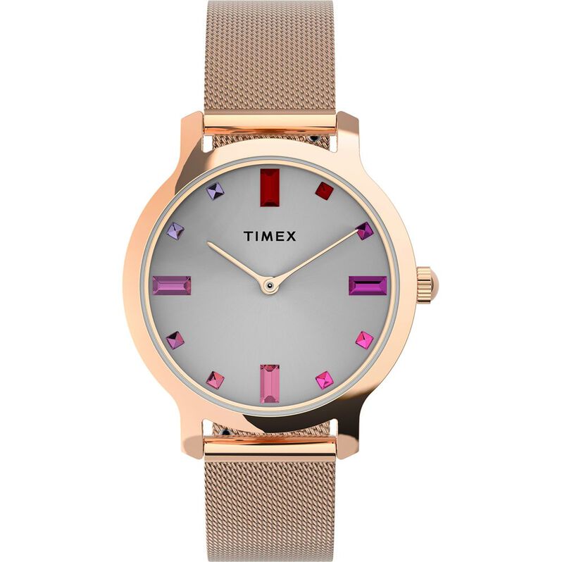 Orologio Donna Timex Transcend quadrante Silver TW2U87000 - Spannringe Damen | OROVIVO