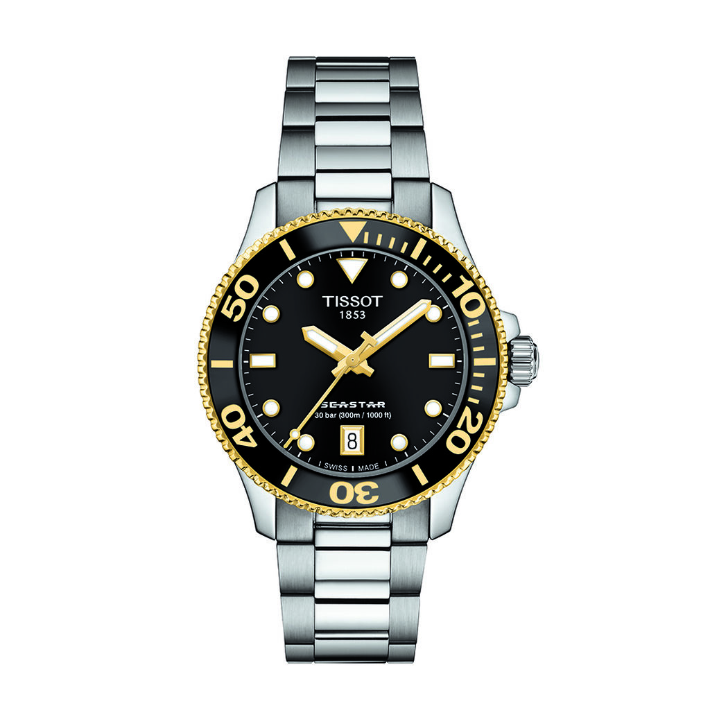 TISSOT Unisexuhr Tissot Seastar 100 T1202102105100 Quarz