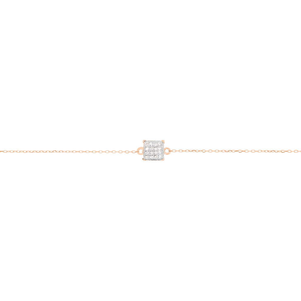 Bracelet Princesse Or Rose Diamant - Spannringe Damen | OROVIVO