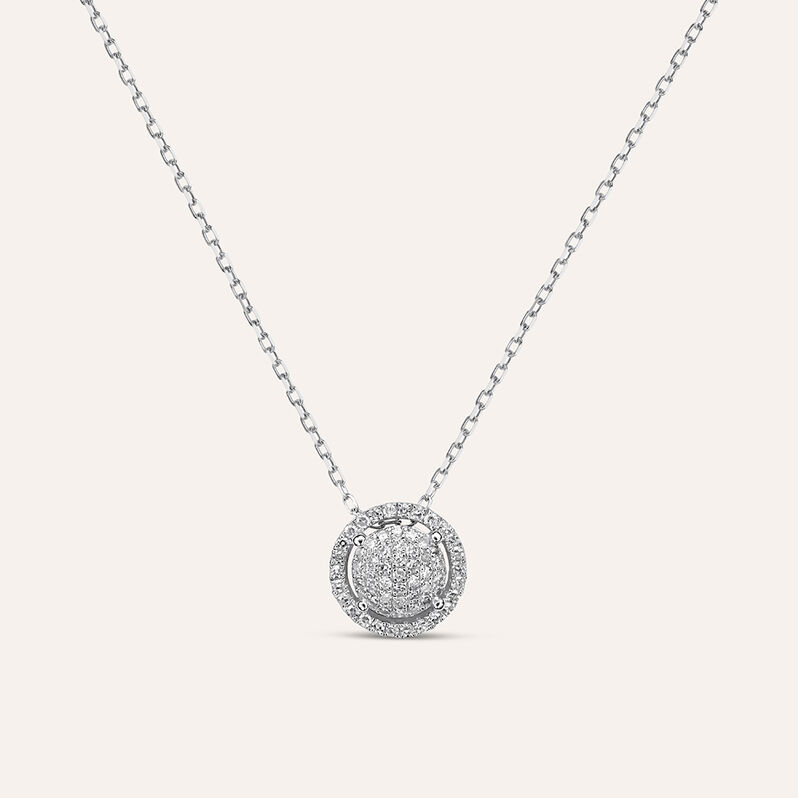Collana Sophia Oro Bianco Diamante - Spannringe Damen | OROVIVO