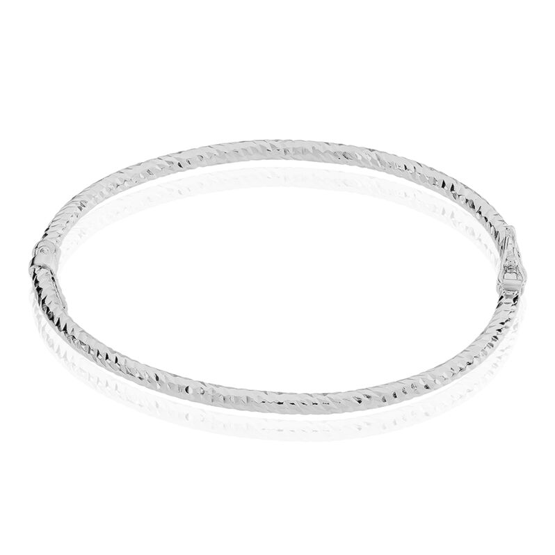 Bracelet Argent Jonc Fil Diamante - Spannringe Damen | OROVIVO