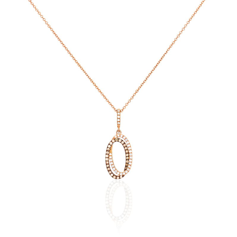 Collier Lya Or Rose Et Diamant - Spannringe Damen | OROVIVO