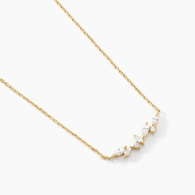 Collier Jardins D'hiver Plaqué Or Jaune Oxyde De Zirconium - Spannringe Damen | OROVIVO