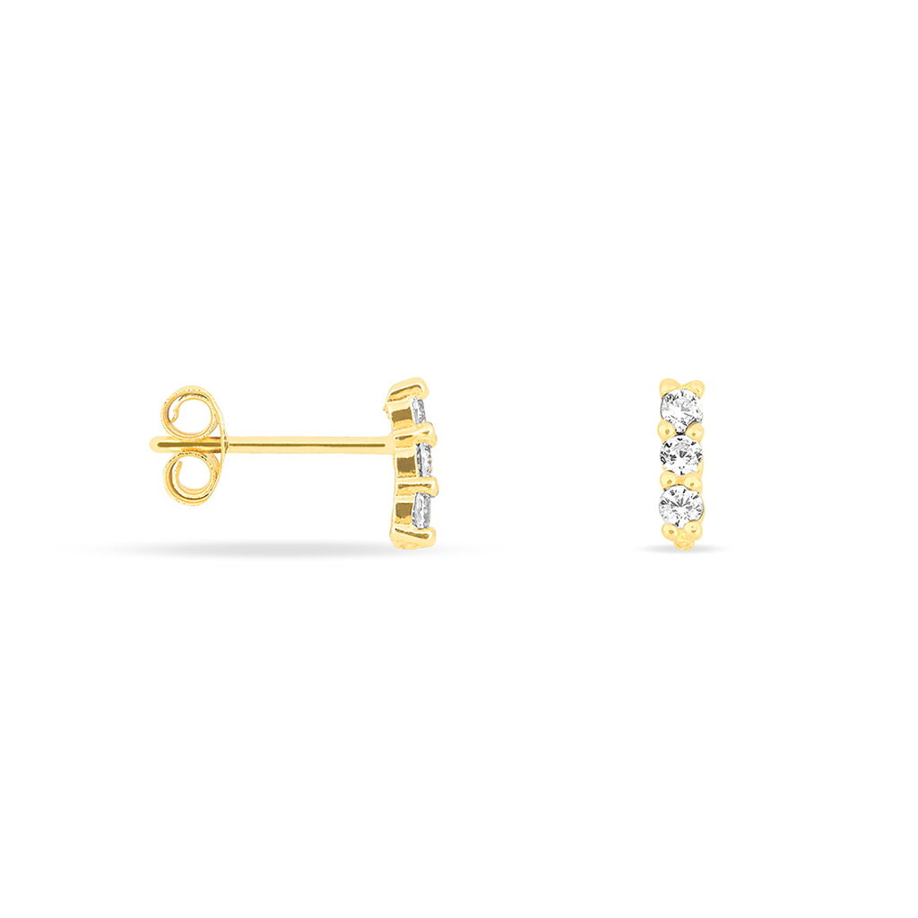 Damen Ohrstecker Gold 375 Zirkonia  - Ohrstecker Damen | OROVIVO
