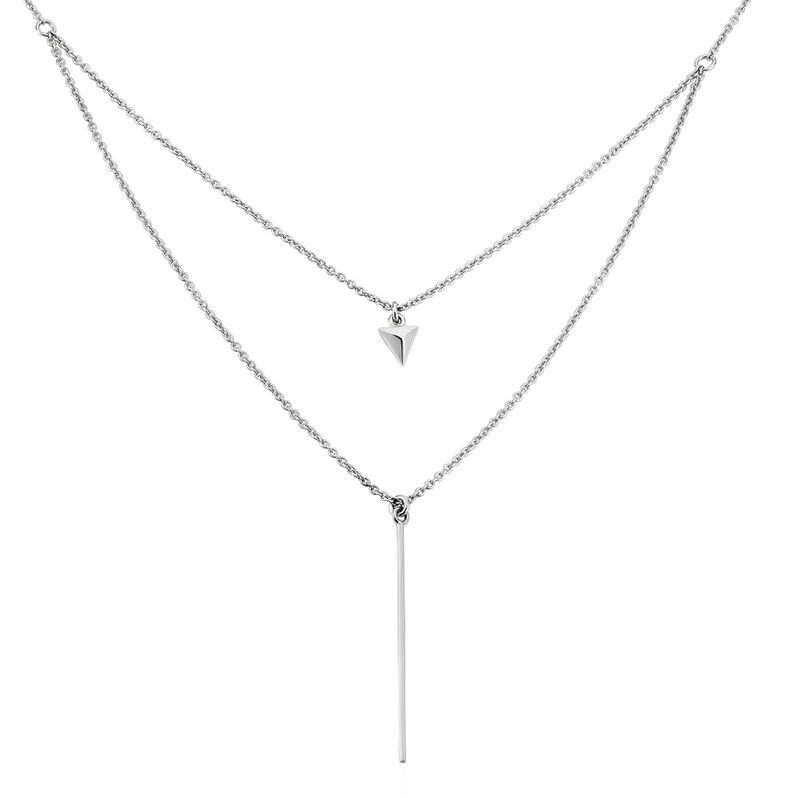 Collier Argent Rhodie Lipari Chaines - Spannringe Damen | OROVIVO