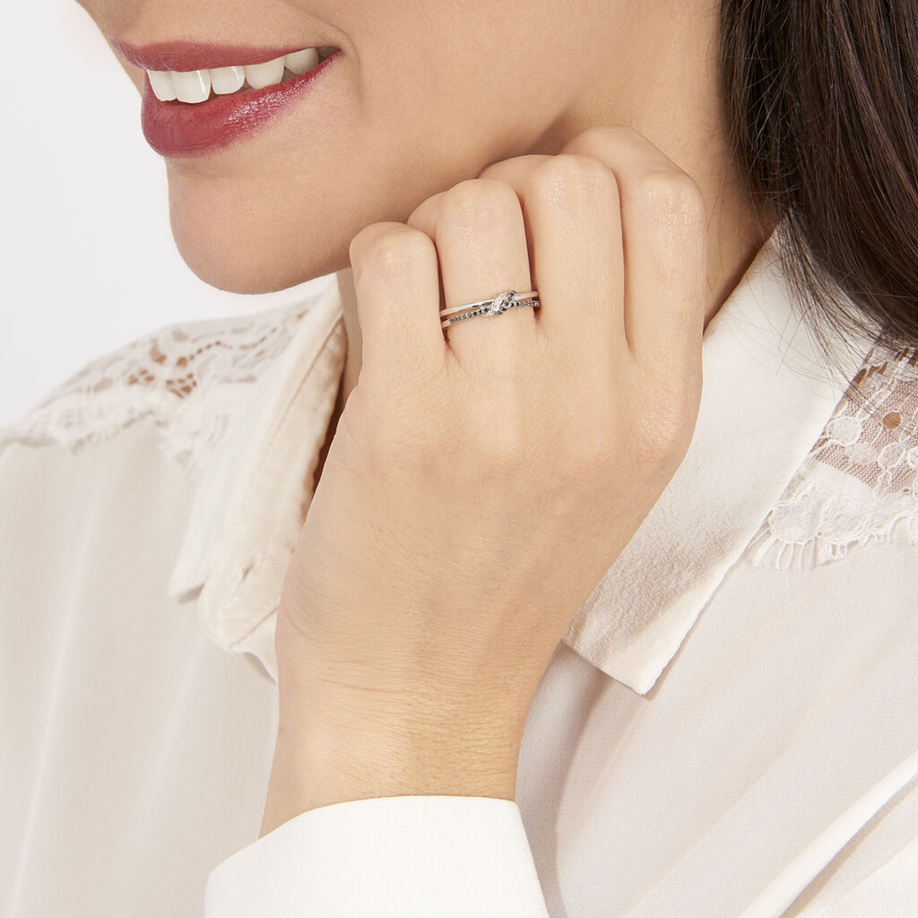 Ring Weissgold 375 Marina - Spannringe Damen | OROVIVO