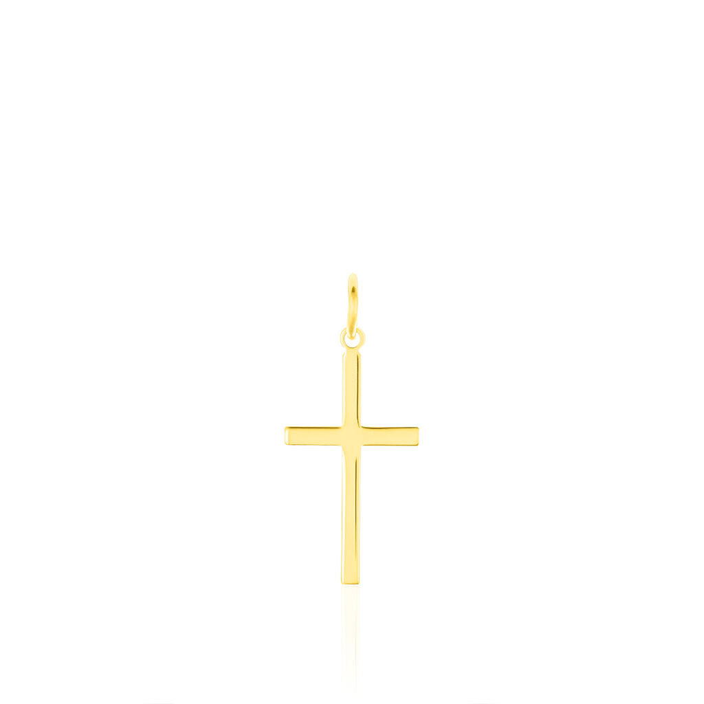 Kreuz Anhänger Gold 333 Saphira - Kreuzanhänger Unisex | OROVIVO