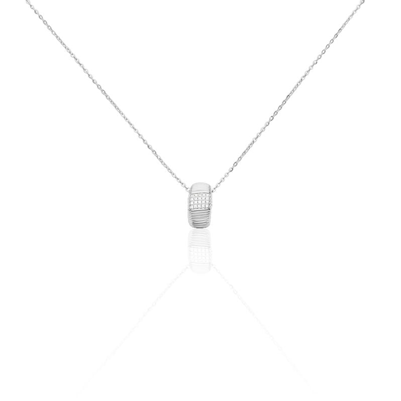 LAIKA 2 Damen Collier Silber 925 Zirkonia Wei&szlig; - Halsketten Damen | OROVIVO