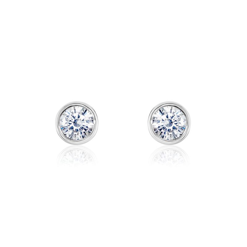 Damen Ohrstecker Silber 925 Zirkonia Milena  - Ohrstecker Damen | OROVIVO
