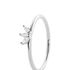 EIRA Damen Ring Silber 925 Zirkonia Wei&szlig; 0,04 ct Blume