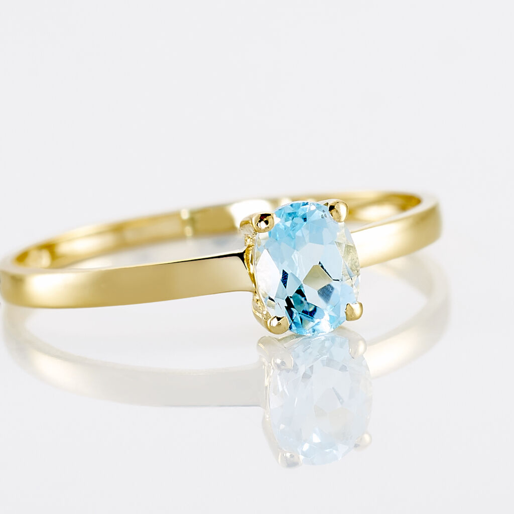 Bague Or Jaune Lily Topaze - Spannringe Damen | OROVIVO