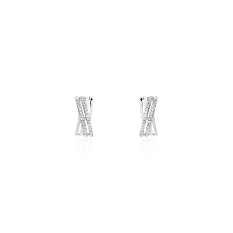 Damen Ohrstecker Weißgold 375 Diamant 0,17ct Julianne 3  - Ohrstecker Damen | OROVIVO