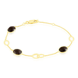 Damenarmband Gold 375 Brauner Quarz - Armbänder Damen | OROVIVO
