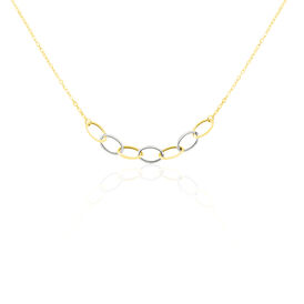 Damen Gliederkette Gold 375 Bicolor - Ketten mit Anhänger Damen | OROVIVO