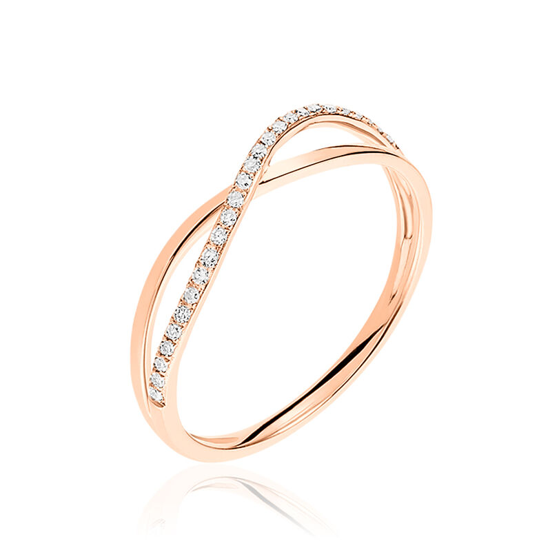 Bague Daya Or Rose Diamant - Spannringe Damen | OROVIVO