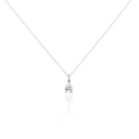 LORETA Damen Collier Silber 925 Zirkonia Weiß 2,93 ct B 1,15 mm - Halsketten Damen | OROVIVO
