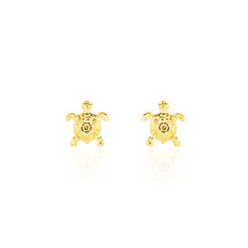 Ohrstecker Gold 375 Schildkröte - Ohrstecker Familie | OROVIVO