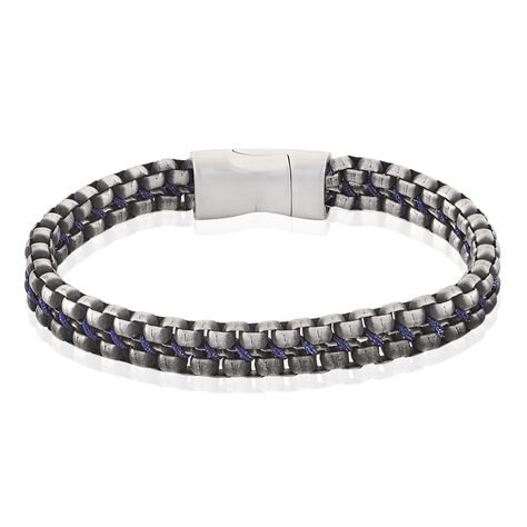 ANGELINO Herren Armband Edelstahl Grau - Armb&auml;nder  | OROVIVO