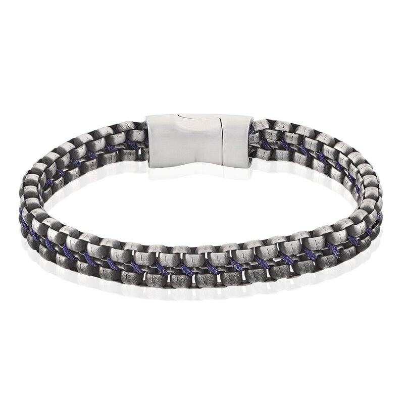 ANGELINO Herren Armband Edelstahl Grau - Armb&auml;nder Herren | OROVIVO