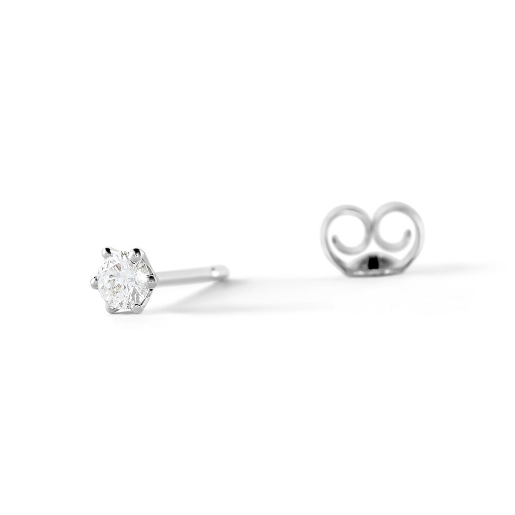 Sonate Damen Ohrstecker Weißgold 585 (14 Karat) Synthetischer Diamant Weiß 0,21 ct - Ohrstecker Damen | OROVIVO
