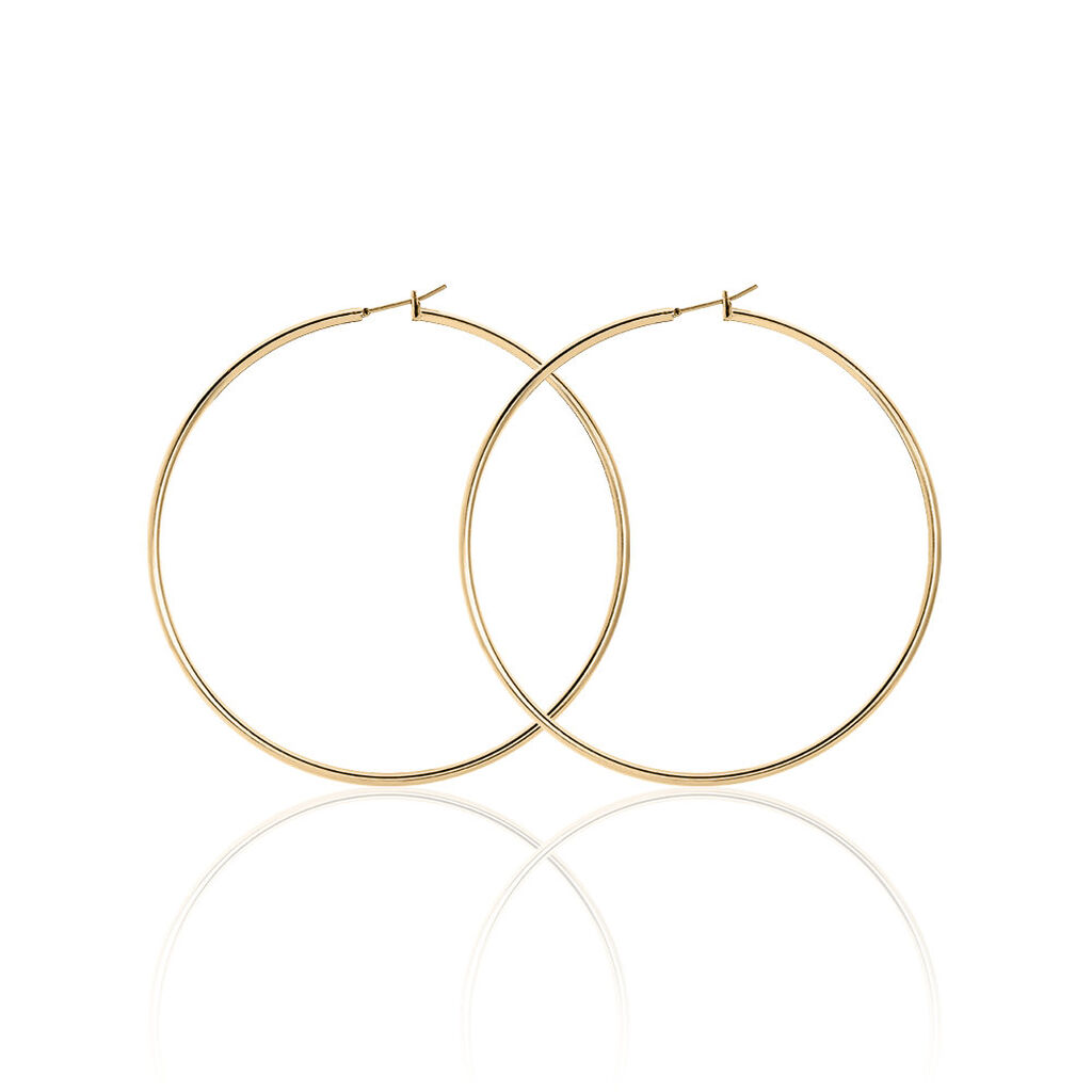 ADA LISSE 2 Damen Creolen Vergoldet B 2 mm