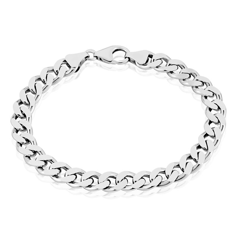 Unisex Armkette Silber Silber 925 Panzer S 8,20mm  - Armketten Herren | OROVIVO