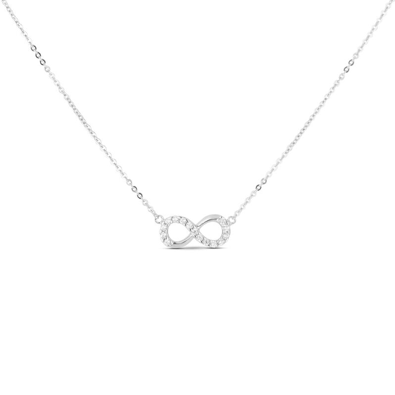 Collana Claire Oro Bianco Cubic Zirconia - Spannringe Damen | OROVIVO