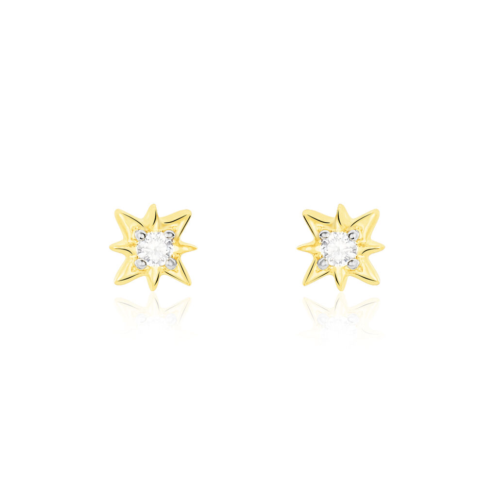 Boucles D'oreilles Or Jaune Astralia - Spannringe Damen | OROVIVO