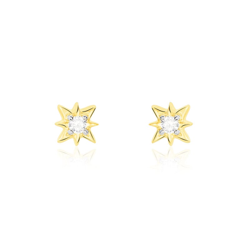 Boucles D'oreilles Or Jaune Astralia - Spannringe Damen | OROVIVO