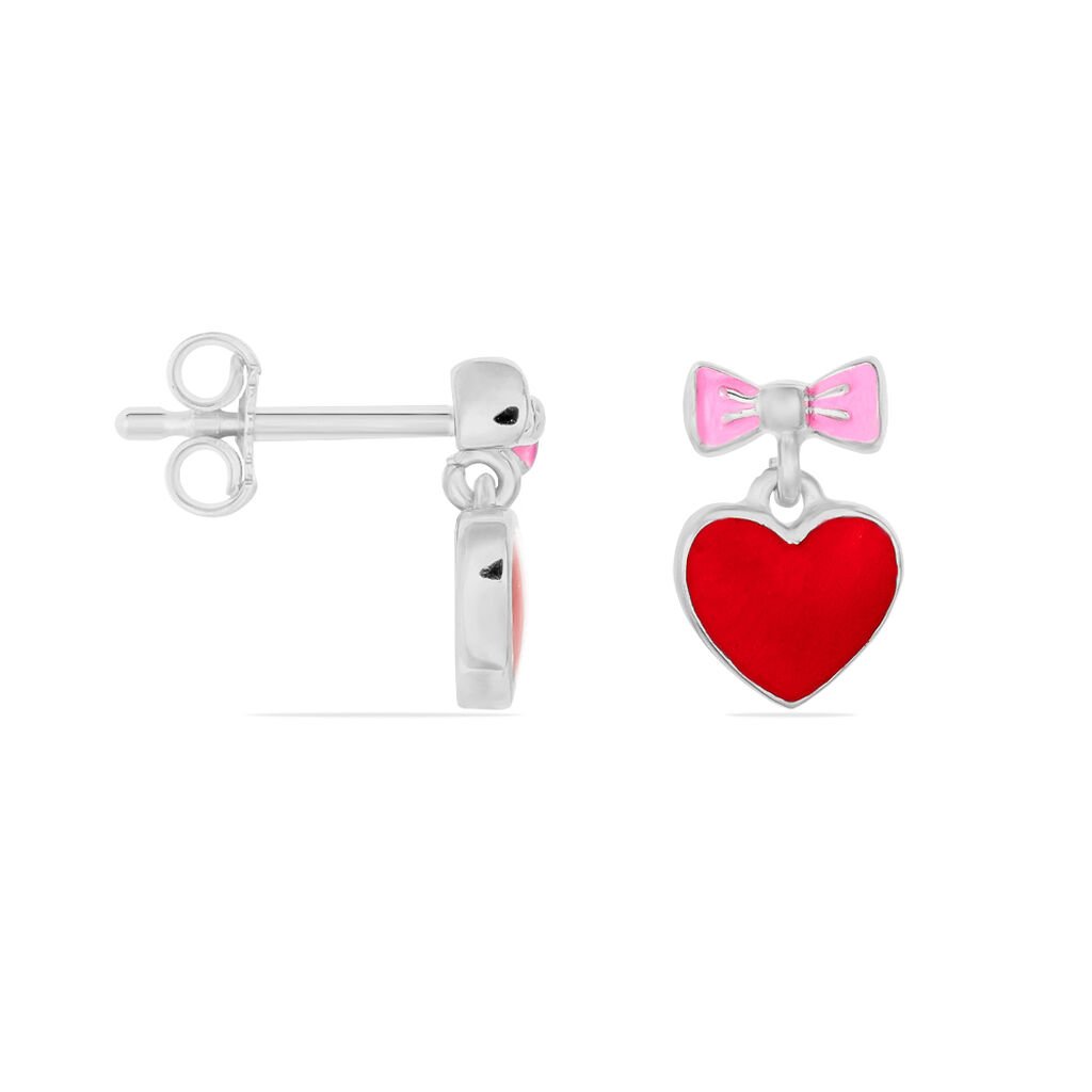 Kinder Ohrstecker Silber 925 Herz - Ohrstecker Kinder | OROVIVO