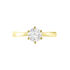 Sonate Damen Ring Gold 750 (18 Karat) Synthetischer Diamant Wei&szlig; 0,77 ct