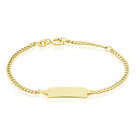 Kinder Id Armband Panzerkette Gold 375  - ID-Armbänder Kinder | OROVIVO
