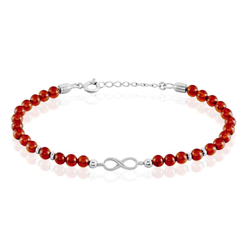 Bracelet Argent Blanc Nemo Ambre - Spannringe Damen | OROVIVO