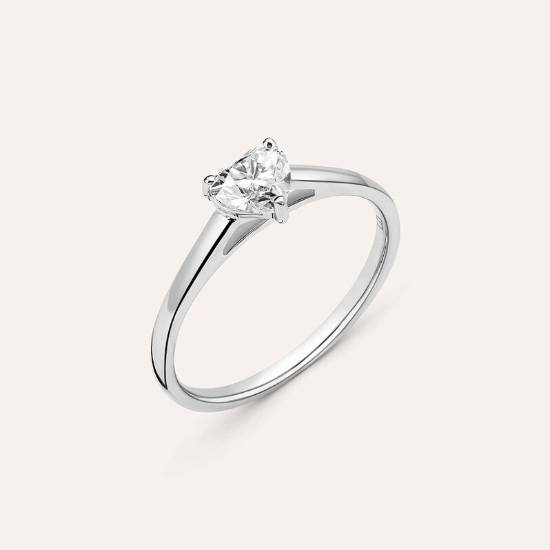 Anello Fantasia Diamade Oro Bianco Diamante Lab-Grown - Spannringe Damen | OROVIVO